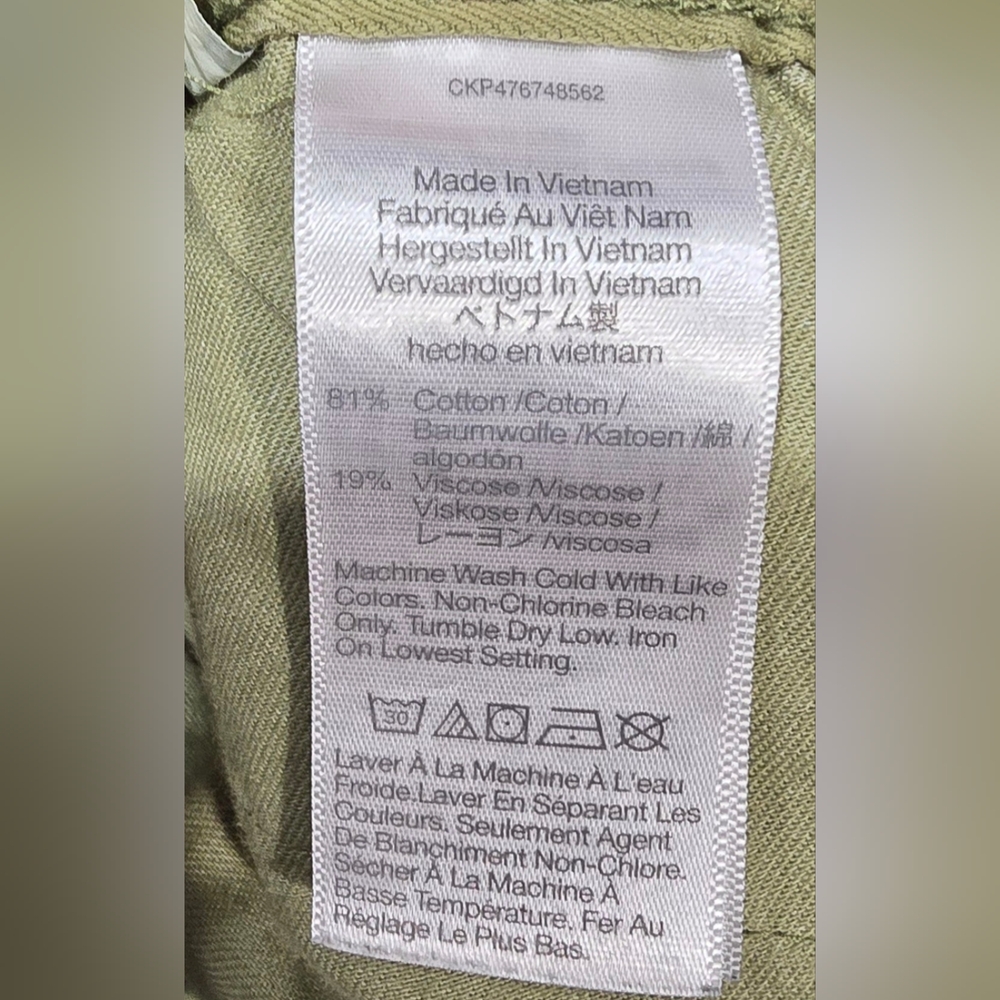 Madewell Low Slung Straight Leg Cargo Pants Size 26 - Picture 7 of 8